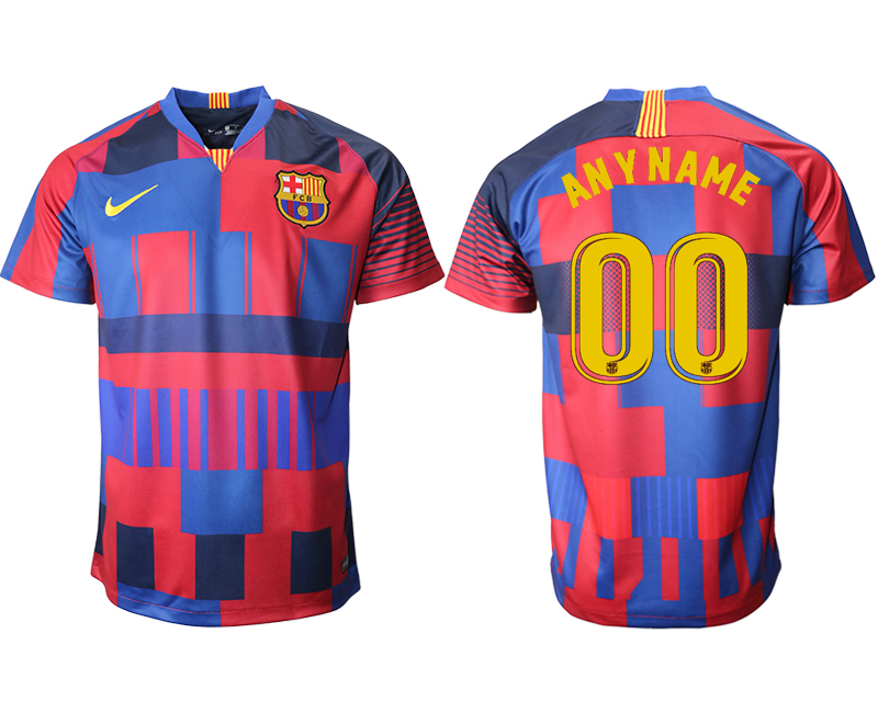 Men 2018_2019 club Barcelona 20th Anniversary Stadium Shirt Customized  soccer jerseys->customized soccer jersey->Custom Jersey